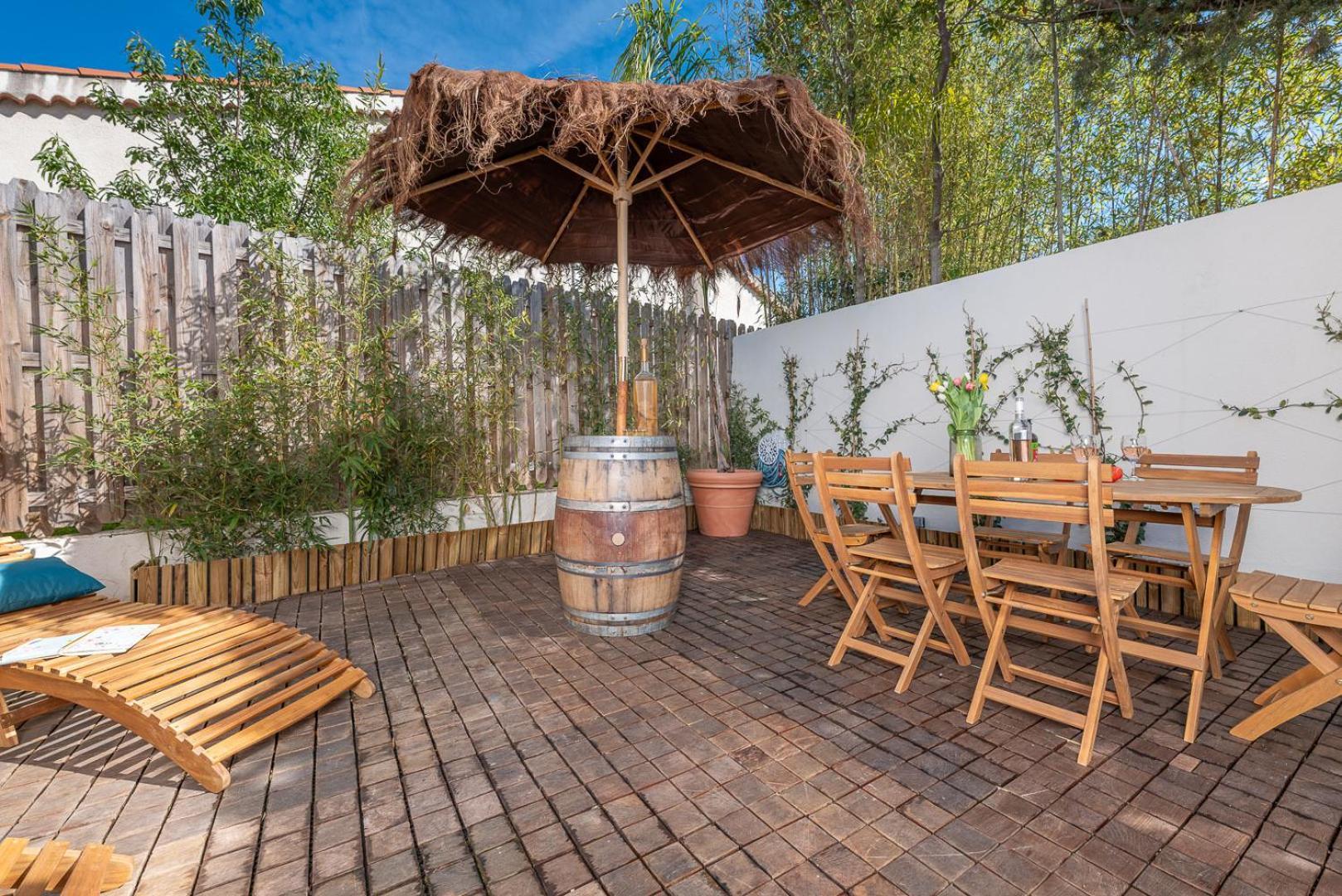 Appartement 6 Pers Jardin Prive La Cabane Bambou - Mandara Beach , Antibes French Riviera 胡安莱潘 外观 照片